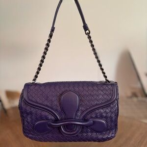 Bottega Veneta Intrecciato Napa Rialto Shoulder Bag